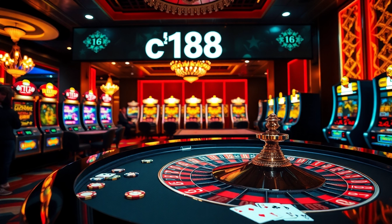 Experience the thrill of c168 with players enjoying high-stakes bets at a casino roulette table.