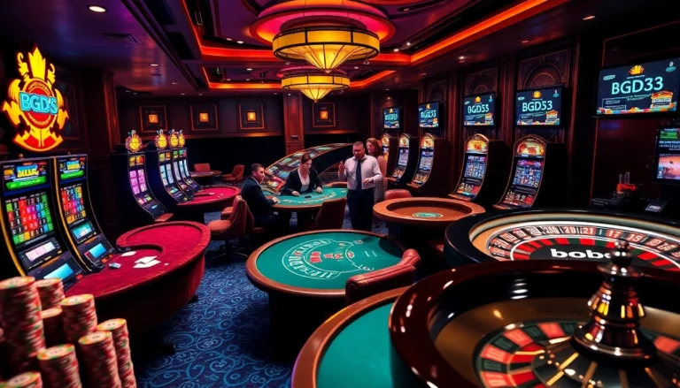 bgd33 casino players enjoying high-stakes poker game