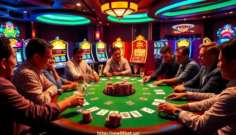 Experience the excitement of poker at https://new88bet.us/ with vibrant games and upscale casino vibes.