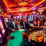 Experience the thrill of gambling with 789f as players engage at vibrant casino tables full of excitement.